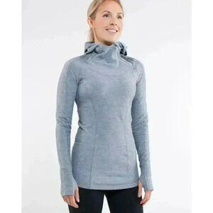 Lululemon Run Back On Track Gray Pullover, Size 4